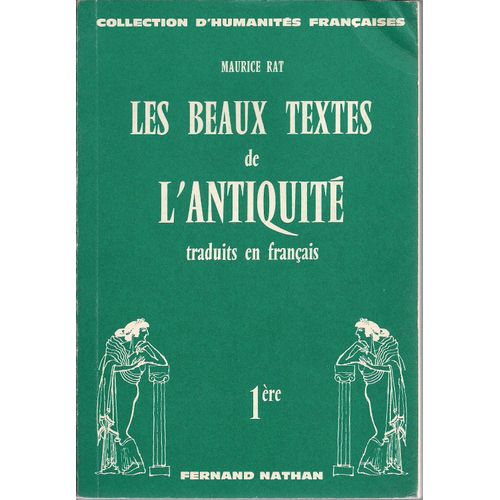 Les Beaux Textes De L'antiquité Traduits En Français 1ère