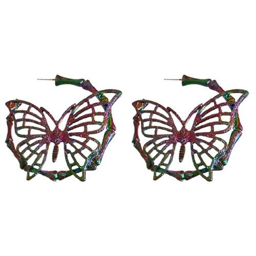 Papillon Creux Boucles D'oreilles Pour Les Belles Femmes Fille Cadeaux D'amitié