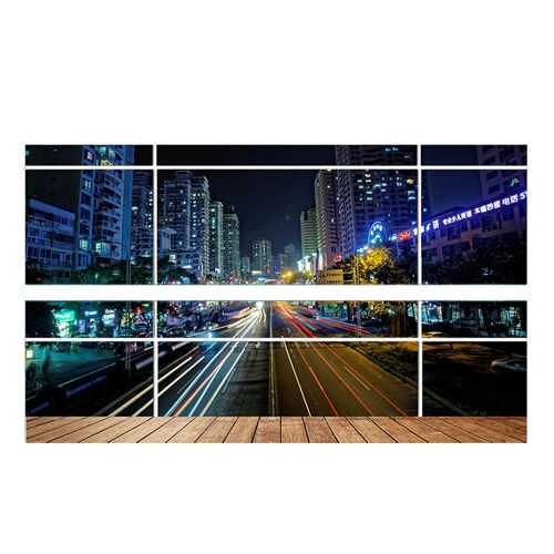 Night Street 3d Headboard Wall Decal Art Vinyl Bedside Sticker Removable Mural