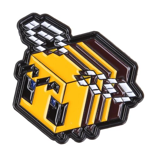 Small Bee Brooch Enamel Pin Craft Bee Shape Badge Game Lover Accessory
