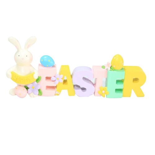 Easter Eggs Bunny Decoration Centerpiece Tabletop Holiday Decoration Micro Landscape Figurine Resin Craft