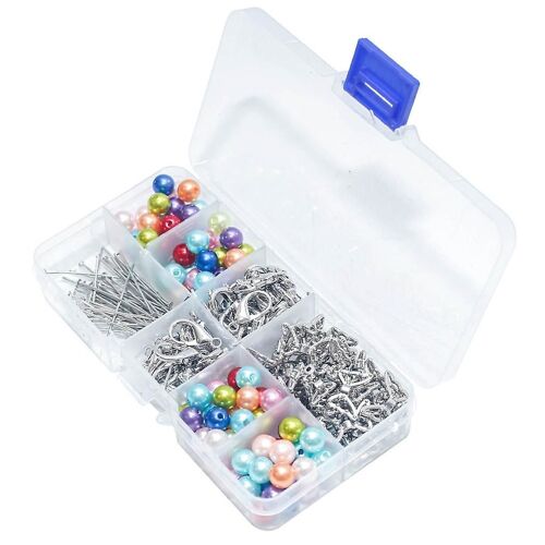 50pcs Angel Keychain Inclure Des Porte-Clés Avec Des Perles Colorées Charm Briy Crafts Set