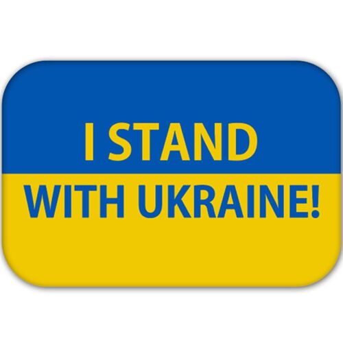 Rectangle Badge Pin Brooch Ukraine Flag Badge Meaningful Backpack Accessories