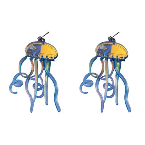 Méduses En Acrylique Boucles D'oreilles Dangle Déclaration Glands Boucles D'oreilles Femmes Ornement