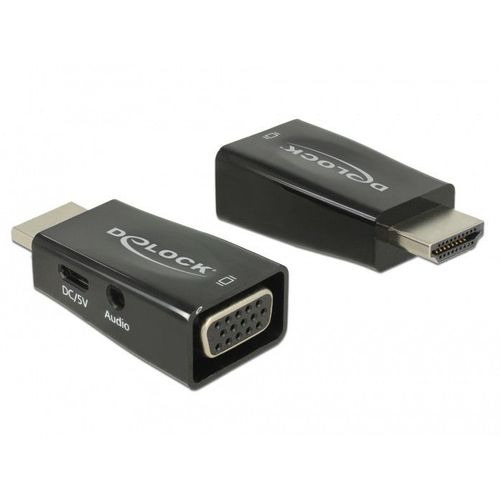 Delock Adapter Hdmi-a Stecker Vga Buchse Mit Audio - Videokonverter