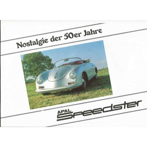 Apal Automobiles Belgique Depliant Speedster 356