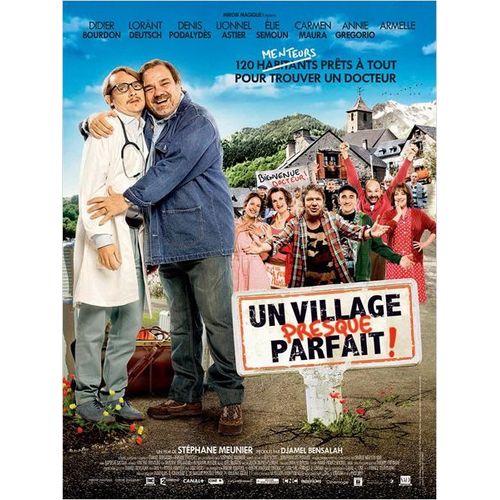 Un Village Presque Parfait-Véritable Affiche De Cinéma Pliée-Format 40x60 Cm-De Stéphane Meunier Avec Lorànt Deutsch, Didier Bourdon, Elie Semoun, Denis Podalydès, Lionnel Astier, Carmen Maura-2015