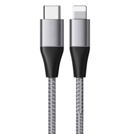 Câble USB Vers USB-C LinQ - Charge Rapide 5A, Nylon Tressé, 1.2m, Universel