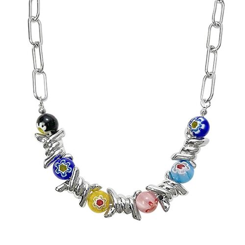 Cou Perlé Bijoux Perles Choker Parfait Pour Les Femmes Et Les Filles Tenues Décontractées