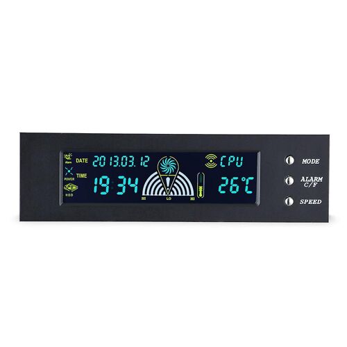 5,86 quot;Durable PC Ordinateur Ventilateur Contrôleur Capteur de température Refroidissement PC