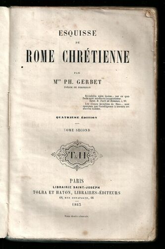 Esquisse De Rome Chretienne Tome 2