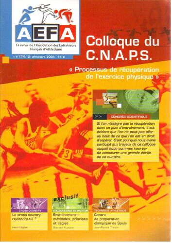 Association Des Entraineurs Francais D'athletisme Aefa / Cross Country / Entrainement 174 