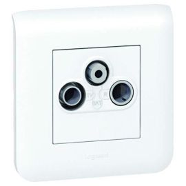 Prise TV Legrand FM SAT Mosaic blanc
