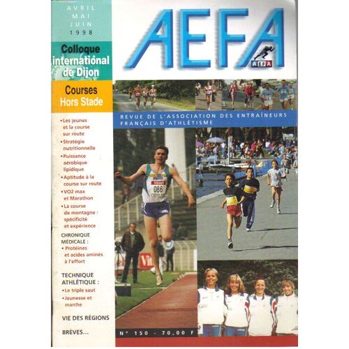 Association Des Entraineurs Francais D'athletisme Aefa Hors Stade  / Proteines / Triple Saut / Marche 150 