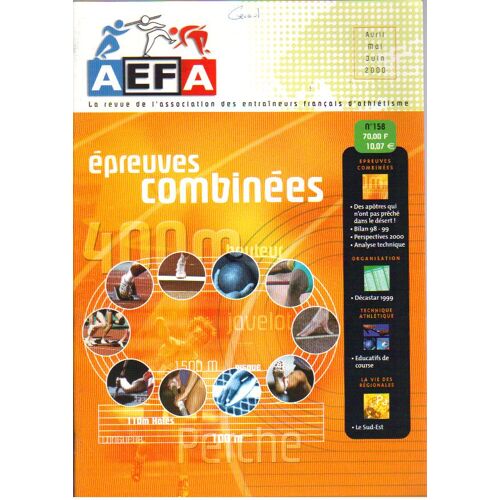 Association Des Entraineurs Francais D'athletisme Aefa / Epreuves Combinees / Course 158 