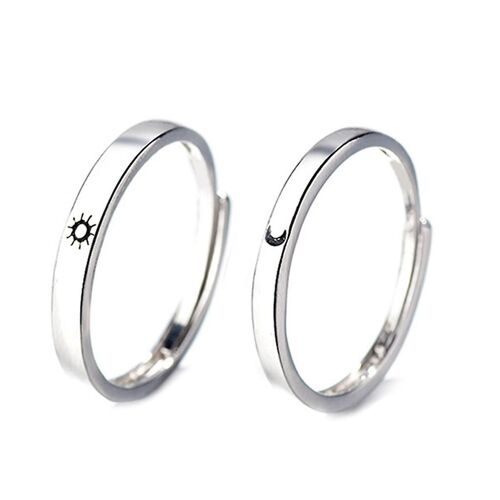 For Sun & Moon Lover Couple Rings Adjustable Knuckle Ring Jewelry Ring For Him &