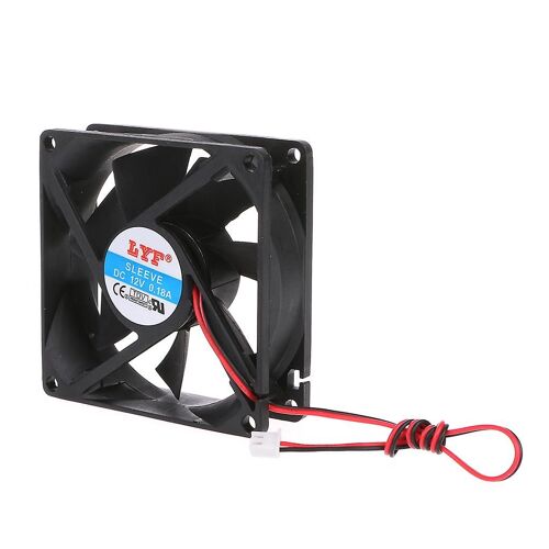 1PC pour DC 12V 2Pin USB Connecteur Ordinateur portable CPU Ventilateur de refroidissement d¿échappement 80x80x25mm