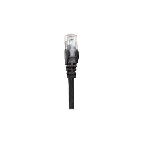 Intellinet Network Patch Cable, Cat5e, 1m, Black, CCA, U/UTP, PVC, RJ45, Gold Plated Contacts, Snagless, Booted, Lifetime Warranty, Polybag - Cordon de raccordement - RJ-45 (M) pour RJ-45 (M) - 1 m - UTP - CAT 5e - moulé, sans crochet - noir