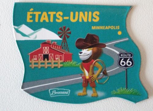 Magnet Etats-Unis Minneapolis Route 66 Collection Brossard Savane Magnet Brossard Savane Ameri'magnets : Partie Des Etats-Unis