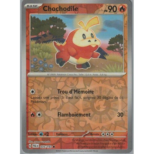 Carte Pokémon - Chochodile - 035/193 - Reverse - Sv2 Evolution À Paldea