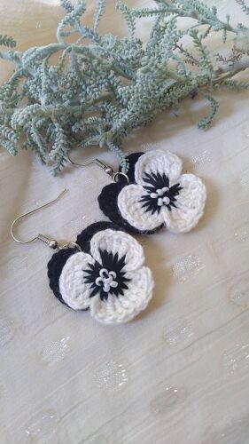 Boucles D'oreilles Au Crochet