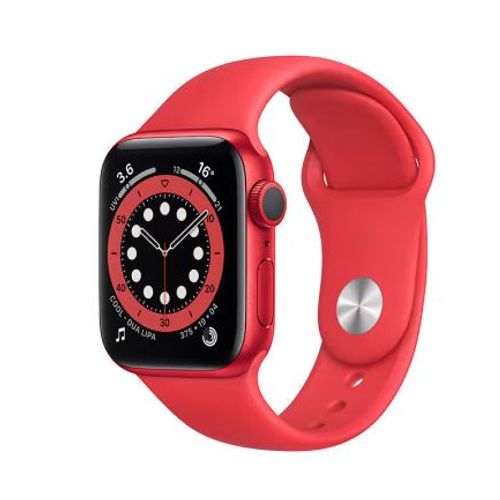 Apple Watch Series 6 (GPS) - Boîtier 44 mm Aluminium (Product) Red avec Bracelet Sport Rouge