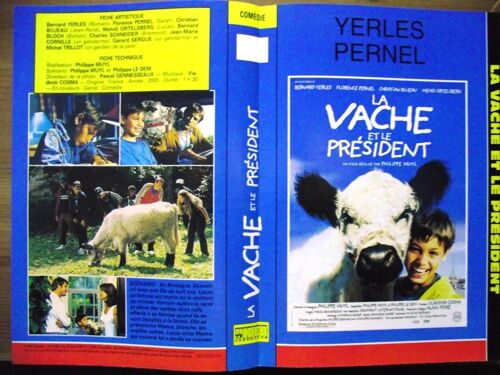 Tv Video.Jaquette Du Film.La Vache Et Le Président2000.Réalisation.Philippe Muyl Avec Bernard Yerles Florence Pernel Christian Bujeau