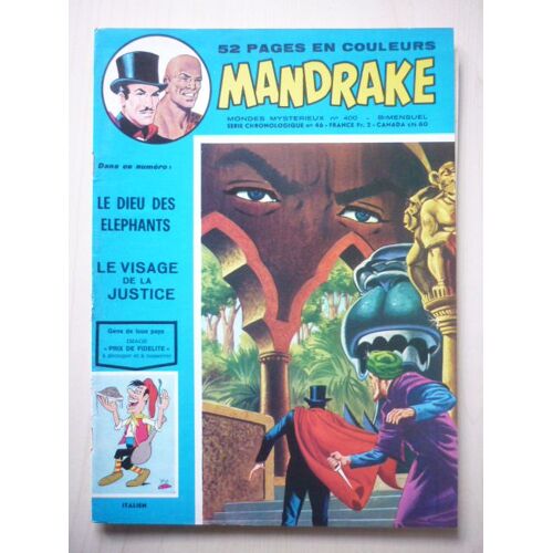 Mandrake Mondes Mystérieux N°400 Complet Avec  Les 8 Grandes Planches