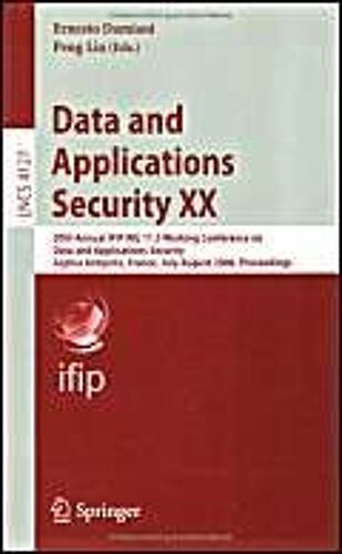Data And Applications Security Xx