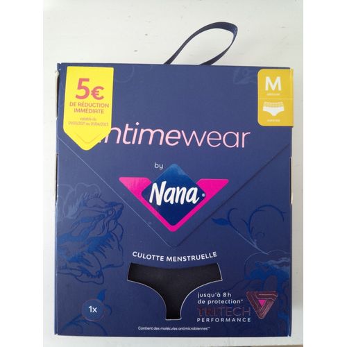 Culotte Menstruelle - Hipster - Intimewear By Nana - Couleur Noire - Taille M 