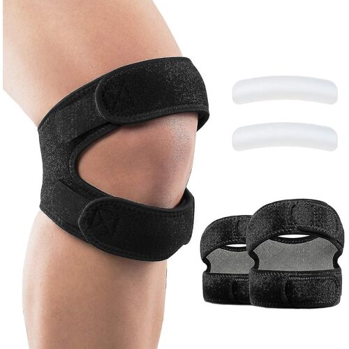 Sangle De Soutien Du Tendon Rotulien 2 Pack, Soulagement De La Douleur Au Genou Et Sangle Du Tendon Rotulien Pour Hommes Et Femmes