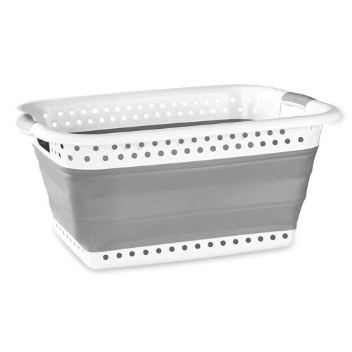Panier à linge de salle de bain, organisateur de stockage de vêtements, gain d'espace, tissu de lavage, pliable, grand bac Pop Up H99F