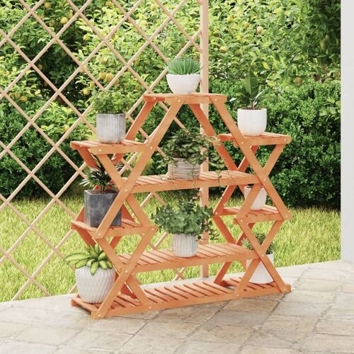 vidaXL Support à fleurs 110x25x105 cm bois massif de sapin