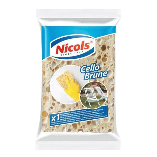 Eponge Végétale Brune En Cellulose Régénérée Et Fibres Naturelles