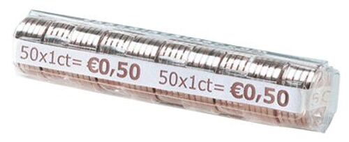 Etui monnaie 1 cent blanc - sachet de 25