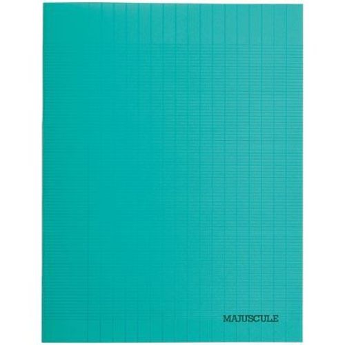 Cahier Piqures Grand Carreaux Polypropylène 17x22 48p 90g - Vert