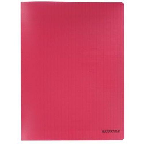 Cahier Piqure 48 Pages Couverture Polypropylène 24x32cm Seyes 90g Rouge