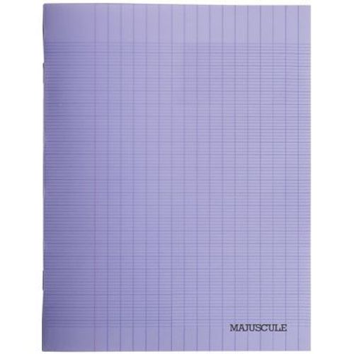 Cahier Piqures Grand Carreaux Polypropylene 17x22 48p 90g Violet