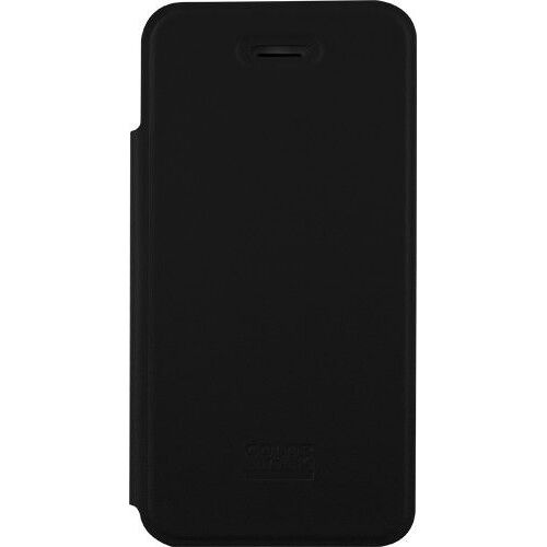 Etui folio Colorblock noir pour iPhone 4/4S avec emplacement pour carte
