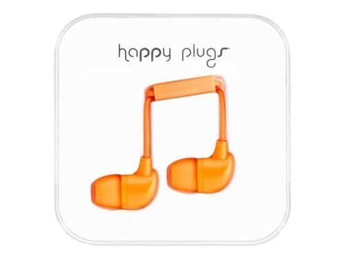 Happy Plugs In-Ear - Micro-casque - intra-auriculaire - filaire - orange