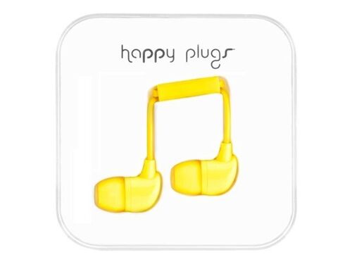 Happy Plugs In-Ear - Micro-casque - intra-auriculaire - filaire - jaune