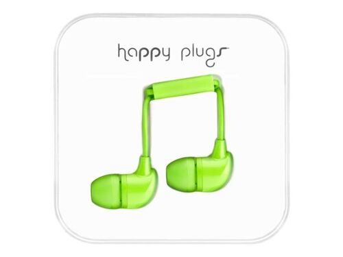 Happy Plugs In-Ear - Micro-casque - intra-auriculaire - filaire - vert