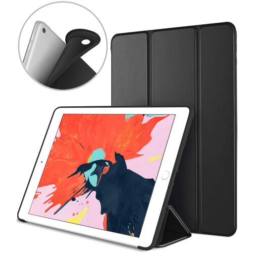 Coque Ipad 2018, Nouvel Ipad 6ème 5ème Génération Coque, Étui Pour Ipad 2018/2017 9,7 Pouces Smart Cover Case (Réveil/Sommeil Automatique) Housse Tpu Souple Pour Apple Ipad 9.7"", Noir