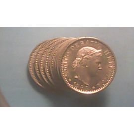 Suisse,Serie Complète 20 Centimes De 1980 À 1989