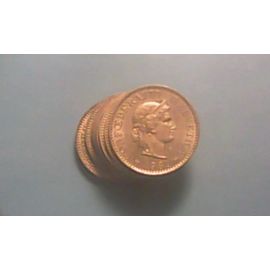 Suisse,Serie Complète 5 Centimes De 1981 À 1990