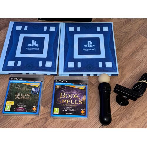 Wonderbook Ps3 Le Livre Des Sorts + Le Livre Des Potions + Ps Move + Caméra
