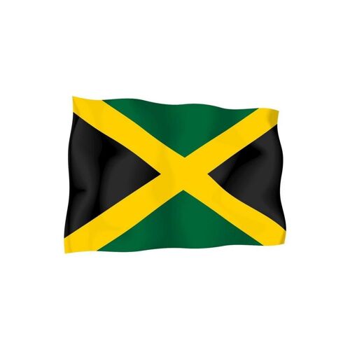 Sticker Autocollant Drapeau Exterieur Vinyle Voiture Moto Jamaique Jamaicain