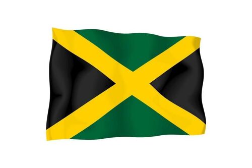 Sticker Autocollant Drapeau Exterieur Vinyle Voiture Moto Jamaique Jamaicain