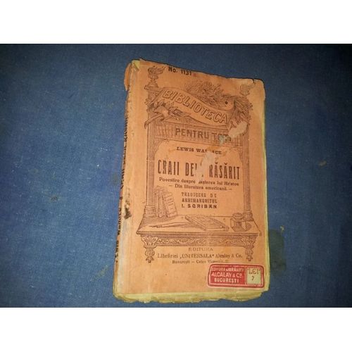 Lewis Wallace - Craii De Rasarit (Première Édition Roumaine, 1907)