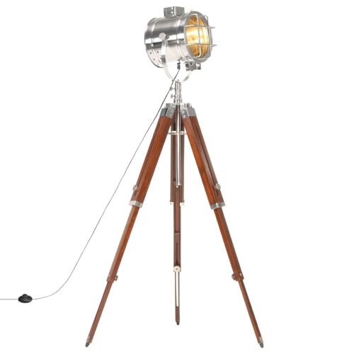 Vidaxl Lampadaire À Trépied Bois De Manguier Massif 165 Cm